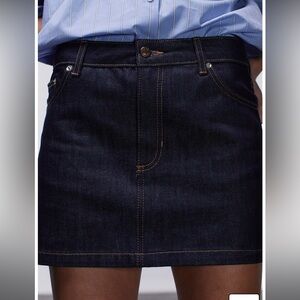 NWT topshop denim mini skirt